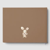 Schattige Waterverf Bunny Baby shower Gastenboek (Achterkant)