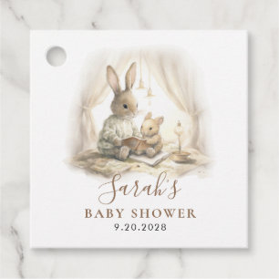 Schattige Waterverf Bunny Baby shower Gift Bedankjes Labels