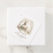 Schattige Waterverf Bunny Baby shower Gift Bedankjes Labels (In situ)