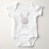 Schattige Waterverf Bunny Romper (Voorkant)