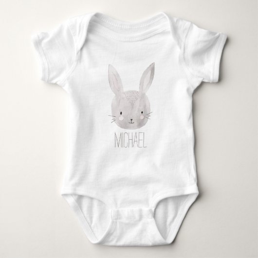 Schattige Waterverf Bunny Romper (Voorkant)
