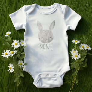 Schattige Waterverf Bunny Romper
