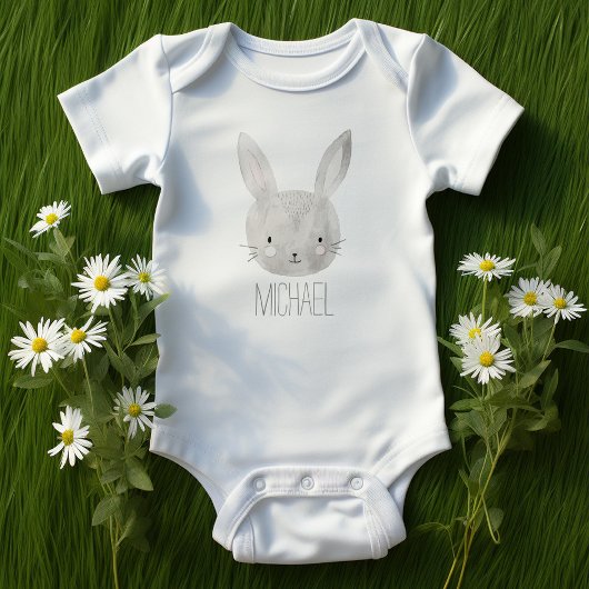 Schattige Waterverf Bunny Romper