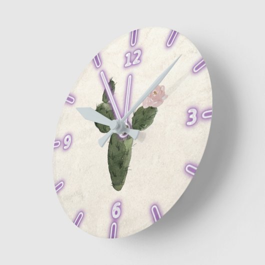 Schattige Waterverf Cactus Ronde Klok (Hoek)