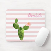 Schattige Waterverf Cactus, Stripes - Speciaal Muismat (Met muis)