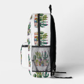 Schattige waterverf cactussen succulenten in potte bedrukte rugzak (Rechts)