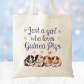 Schattige Waterverf Cavia Tote Bag