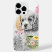 SCHATTIGE WATERVERF COCKER SPANIEL PUPPY DOG Case-Mate iPhone CASE (Achterkant)