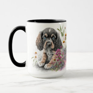 SCHATTIGE WATERVERF COCKER SPANIEL PUPPY DOG MOK