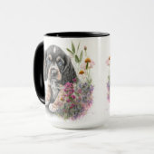 SCHATTIGE WATERVERF COCKER SPANIEL PUPPY DOG MOK (Voorkant links)