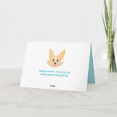 Schattige Waterverf Corgi Birthday Kaart (Achterkant)