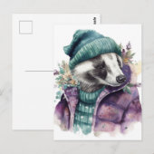 Schattige Waterverf das Briefkaart (Voorkant / Achterkant)