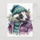 Schattige Waterverf das Briefkaart (Voorkant)