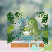 Schattige Waterverf Dinosaurussen Baby shower Welk Acryl Bord