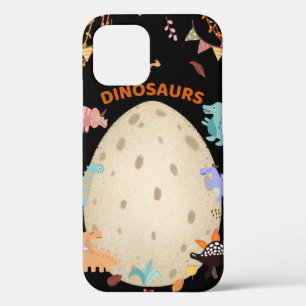 Schattige Waterverf-dinosaurussen met grote dineei Case-Mate iPhone Case