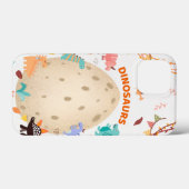 Schattige Waterverf-dinosaurussen met grote dineei Case-Mate iPhone Case (Achterkant (horizontaal))