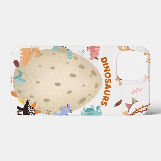 Schattige Waterverf-dinosaurussen met grote dineei Case-Mate iPhone Case (Achterkant (horizontaal))