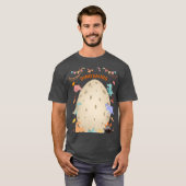 Schattige Waterverf-dinosaurussen met grote dineei T-shirt (Voorkant volledig)