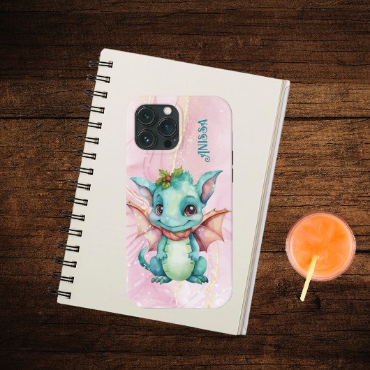Schattige Waterverf Dragon Case-Mate iPhone Case