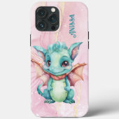 Schattige Waterverf Dragon Case-Mate iPhone Case (Achterkant)