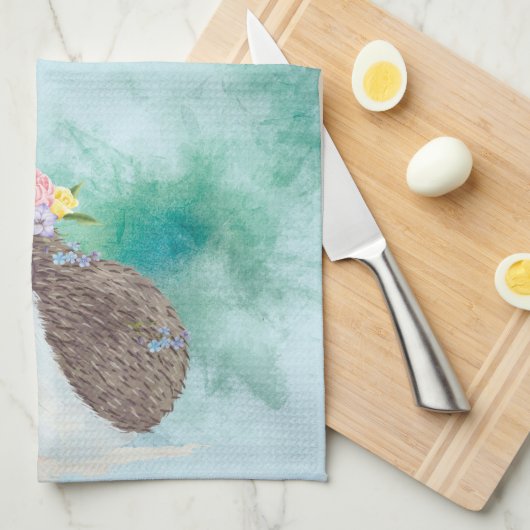 Schattige Waterverf egel Theedoek (Quarter Fold)