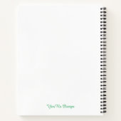 Schattige waterverf florale voor haar natuur agend notitieboek (Achterkant)