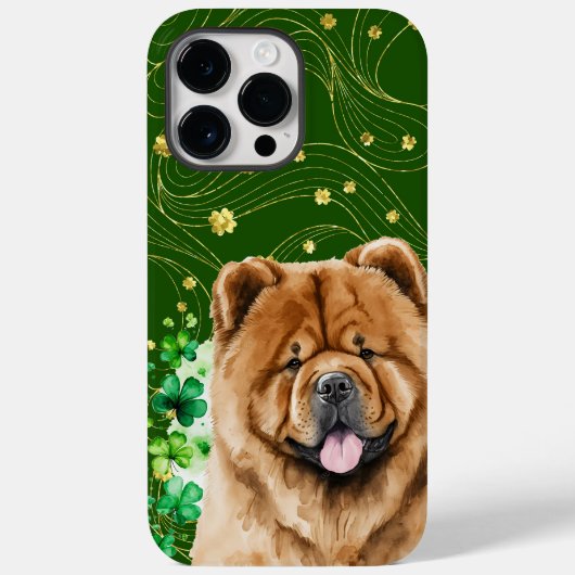 SCHATTIGE WATERVERF FLUFFY CHOW CHOW DOG FACE Case-Mate iPhone CASE (Achterkant)