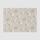 Schattige Waterverf ganzenpatroontissuepapier Tissuepapier (Voorkant)