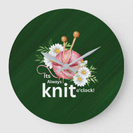 Schattige Waterverf garen & "Het is altijd gebreid Grote Klok