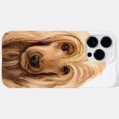 SCHATTIGE WATERVERF GEEL ENGELSE KOKERSPANIEL Case-Mate iPhone CASE (Achterkant (horizontaal))