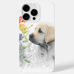SCHATTIGE WATERVERF GEEL LABRADOR RETRIEVER DOG Case-Mate iPhone 14 PRO MAX HOESJE