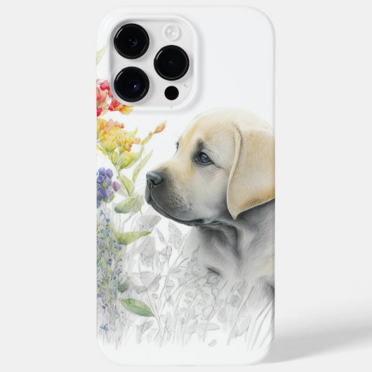 SCHATTIGE WATERVERF GEEL LABRADOR RETRIEVER DOG Case-Mate iPhone CASE (Achterkant)