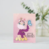 Schattige waterverf giraffe briefkaart (Staand voorkant)
