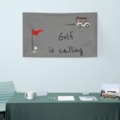 Schattige waterverf golf leuk golf roept citaat spandoek (Beurs)