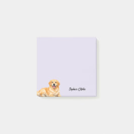 Schattige waterverf gouden retriever trendy op maa post-it® notes