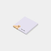 Schattige waterverf gouden retriever trendy op maa post-it® notes (Schuin)
