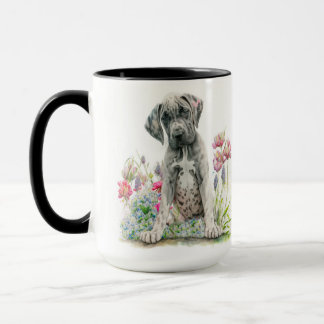 SCHATTIGE WATERVERF GREAT DANE PUPPY DOG MOK