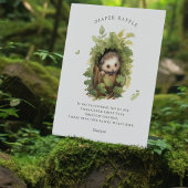 Schattige Waterverf Hedgehog Luier Raffle Teken Reclamebord Met Voetstuk