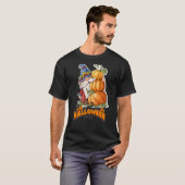 Schattige waterverf herfst kabouter met gestapelde t-shirt (Voorkant volledig)