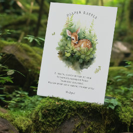 Schattige Waterverf Herten Luier Raffle Teken Reclamebord Met Voetstuk