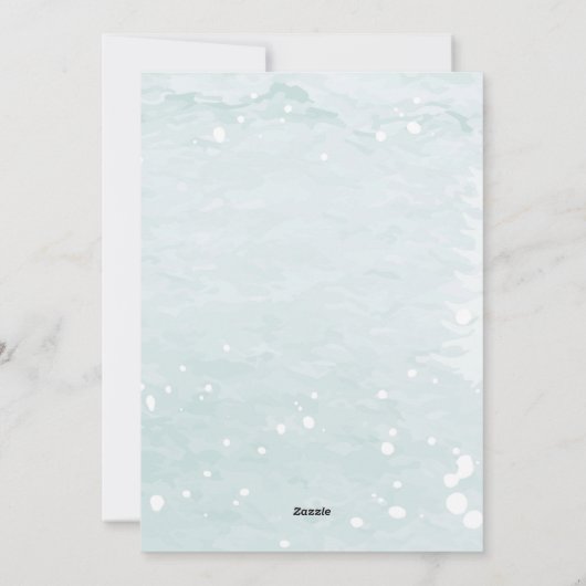 Schattige Waterverf Husky Christmas Feestdagenkaart (Achterkant)