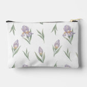 Schattige Waterverf Iris Bloemstuk Aangepaste Naam Etui (Achterkant)