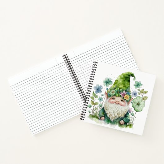 SCHATTIGE WATERVERF IRISH CELTIC GNOME NOTITIEBOEK (Binnen)