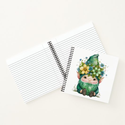 SCHATTIGE WATERVERF IRISH CELTIC GNOME NOTITIEBOEK (Binnen)