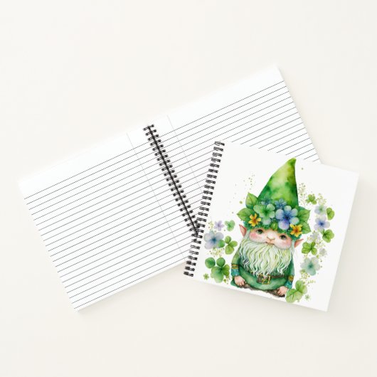 SCHATTIGE WATERVERF IRISH CELTIC GNOME NOTITIEBOEK (Binnen)