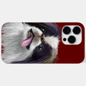 SCHATTIGE WATERVERF JAPANESE CHIN DOG Case-Mate iPhone CASE (Achterkant (horizontaal))