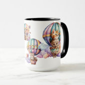 SCHATTIGE WATERVERF KITTENT IN HOT AIR BALLOONS MOK (Voorkant rechts)