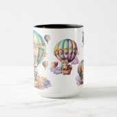 SCHATTIGE WATERVERF KITTENT IN HOT AIR BALLOONS MOK (Midden)