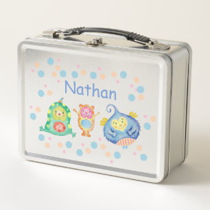 Schattige waterverf kleine monsters gepersonalisee