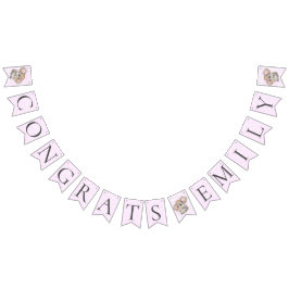 Schattige Waterverf Koala Roze Baby Vlaggetjes